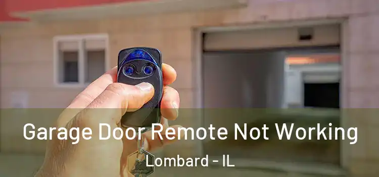  Garage Door Remote Not Working Lombard - IL